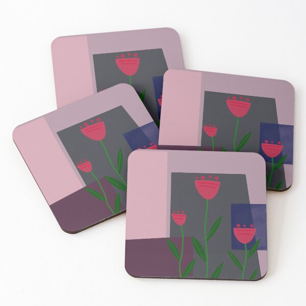Item preview, abstract floral composition designed and sold by redstitchlab.