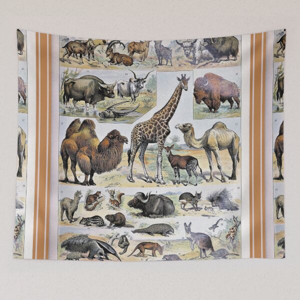 Item preview, Species of Mammal chart poster art - Adolphe Millot  designed and sold by Vintage Designs +.