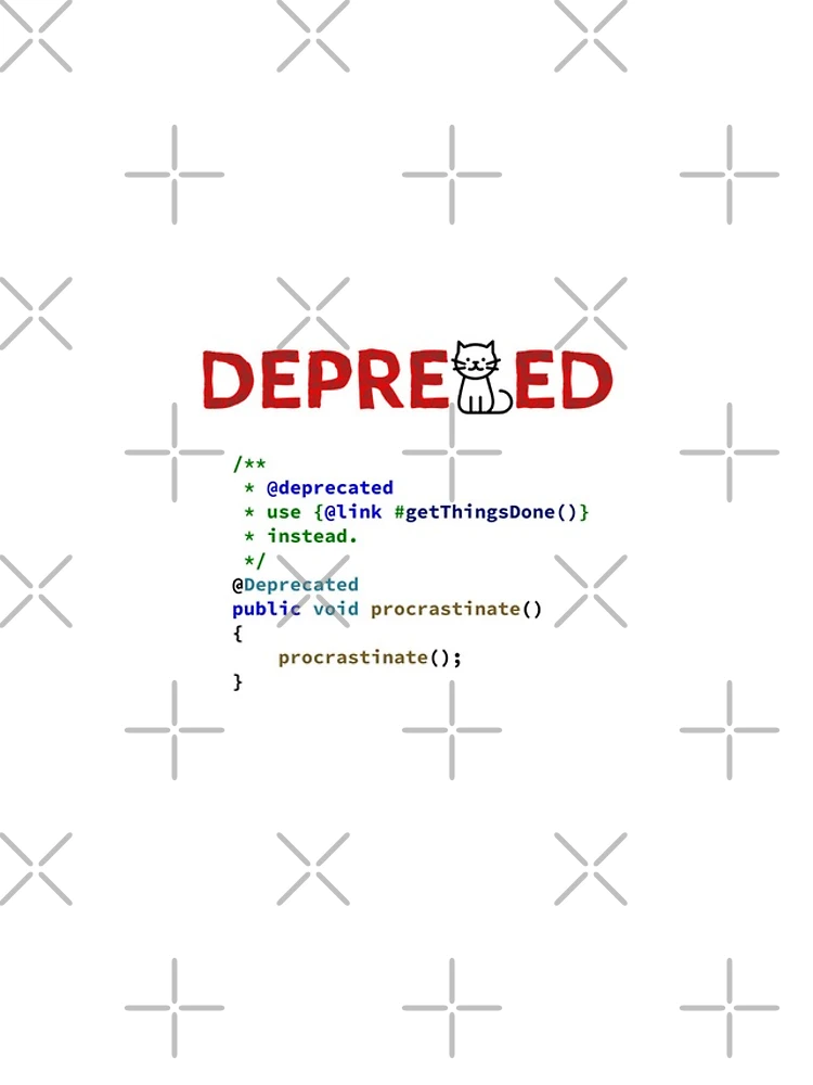 Thumbnail 4 of 4, iPhone Case, Deprecated Procrastinate Function, Use Get Things Done Instead, Programming code, Computer Science, Programming Humor designed and sold by Max-Wear.