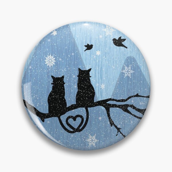 Item preview, Black kitty cats in a winter wonderland. designed and sold by RisingAir.
