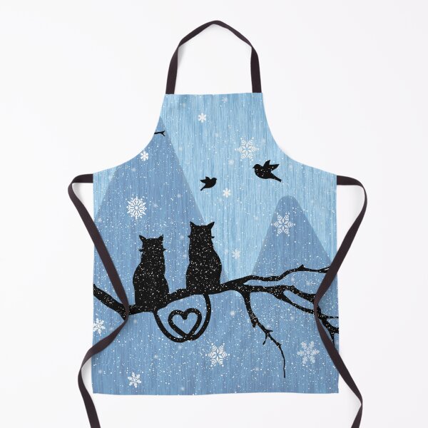 Item preview, Black kitty cats in a winter wonderland. designed and sold by RisingAir.