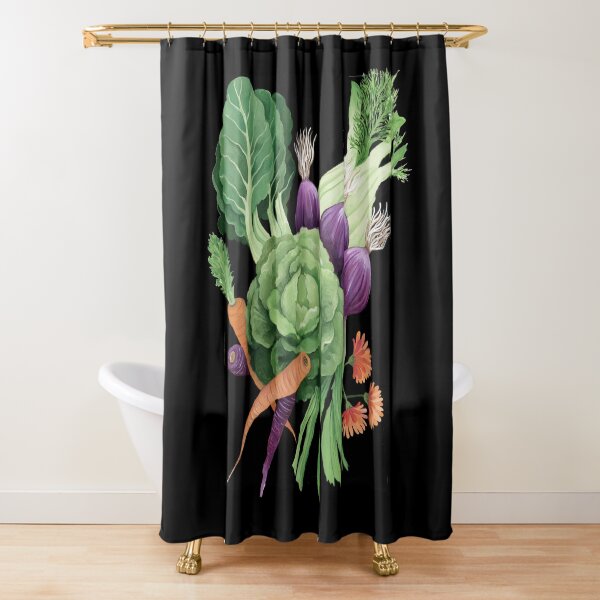 Wintery vegetables Shower Curtain