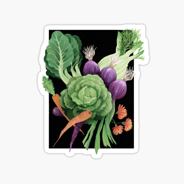 Wintery vegetables Sticker