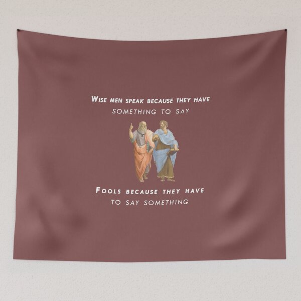 Item preview, Plato the Philosopher Wise Man Quote designed and sold by ClassicalGreece.