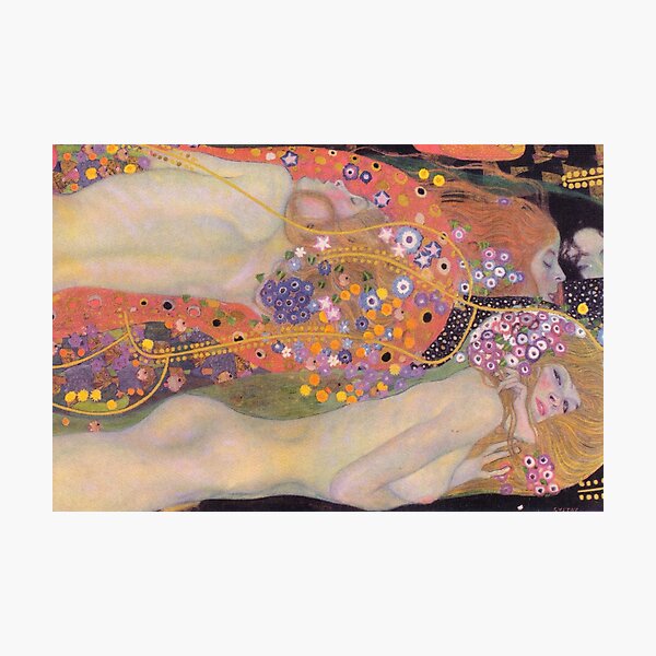 Item preview, Serpents d'eau II de Gustav Klimt - Symbolisme Art Nouveau designed and sold by Bebichic.