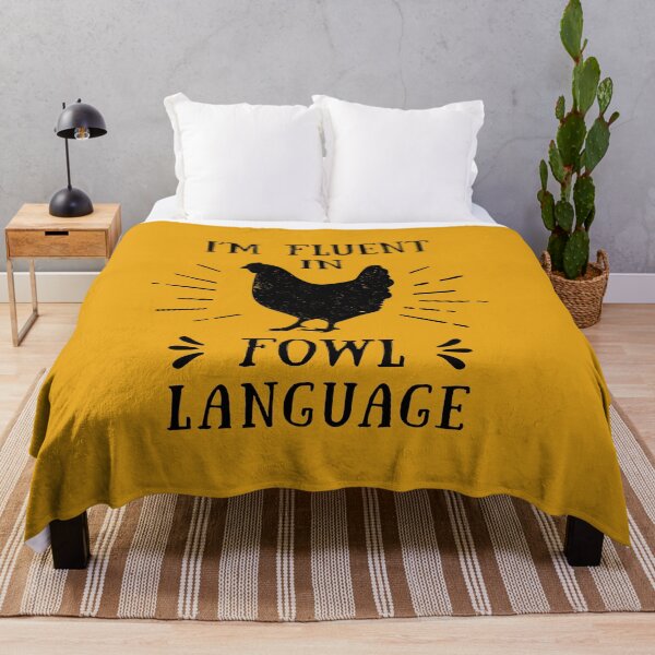 Item preview, Im Fluent In Fowl Language - Funny Chicken Lover designed and sold by silverhexagon.