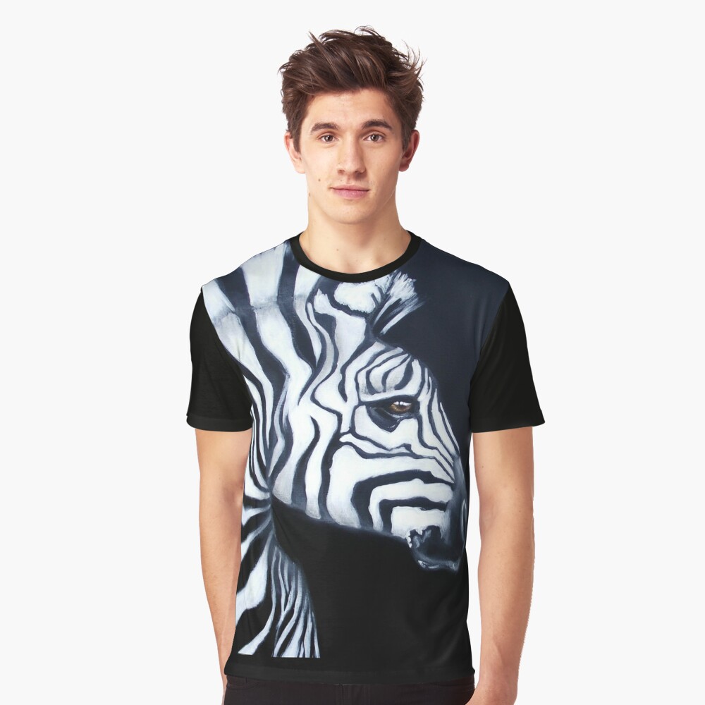 Zebra Profile Graphic T-Shirt