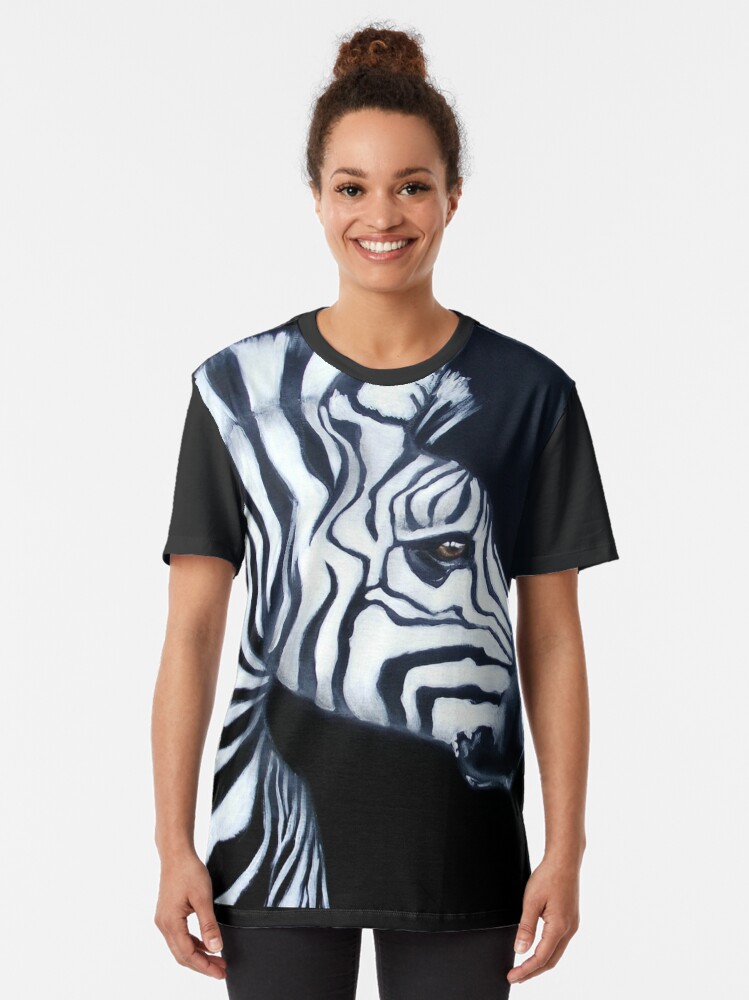 Alternate view of Zebra Profile Graphic T-Shirt