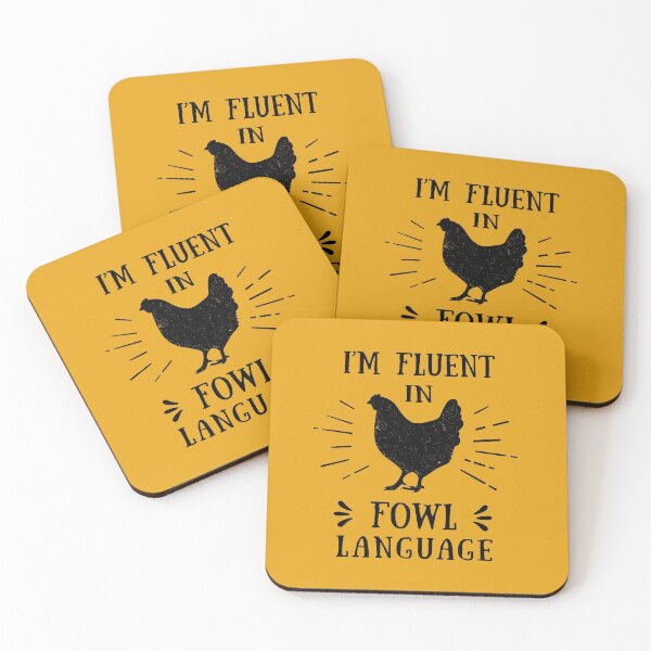 Item preview, Im Fluent In Fowl Language - Funny Chicken Lover designed and sold by silverhexagon.