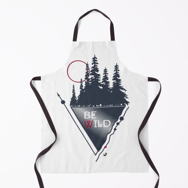 Item preview, Forest, moon and geometric figures illustration with inscription designed and sold by Alexandra Kueny.