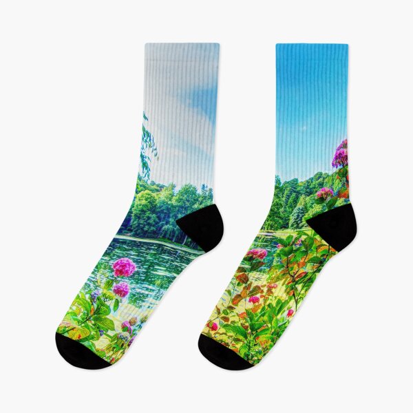 Item preview, British Landscape Scenic Lake And Woodland designed and sold by wimblettdesigns.