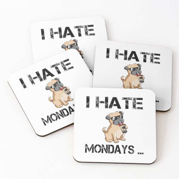 Item preview, I Hate Mondays . . Dog With Coffee To Go designed and sold by Zuepfelmuetzen.