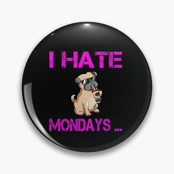 Artikelvorschau, I Hate Mondays .. Hund mit Kaffe to go entworfen und verkauft von Zuepfelmuetzen.