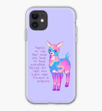 "Every Step Forward is Progress" Sunset Deer iPhone Case