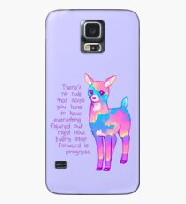 "Jeder Schritt vorwärts ist Fortschritt" Sunset Deer Hülle & Klebefolie für Samsung Galaxy