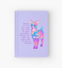 Cuaderno de tapa dura "Cada paso adelante es progreso" Sunset Deer
