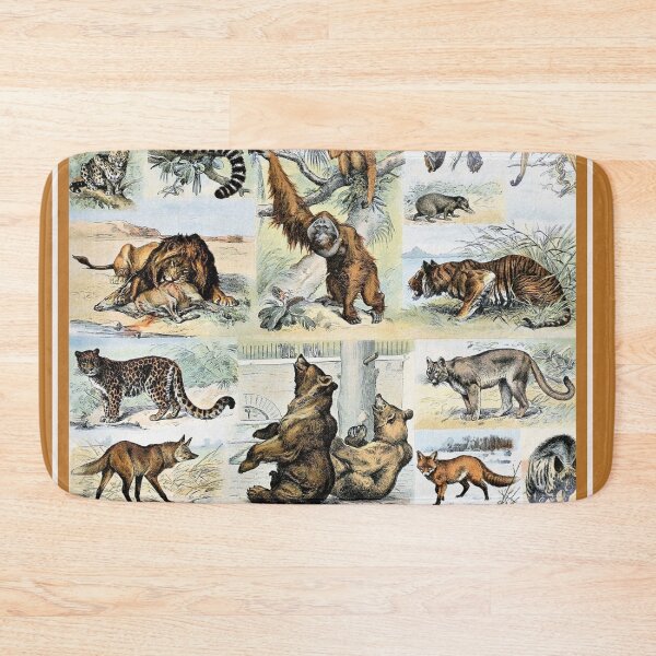 Item preview, Species of mammals chart poster art - Adolphe Millot  designed and sold by Vintage Designs +.