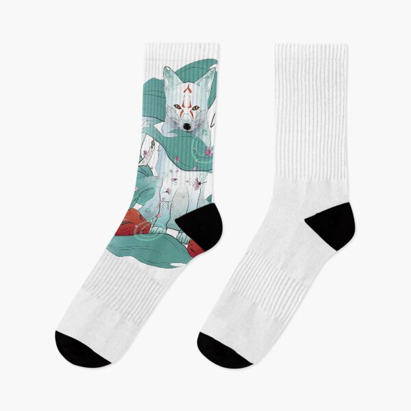 Item preview, Kitsune Japanese Kami Inari Nine-Tailed Fox Fox Spirit Yokai designed and sold by enjoytheshirt.