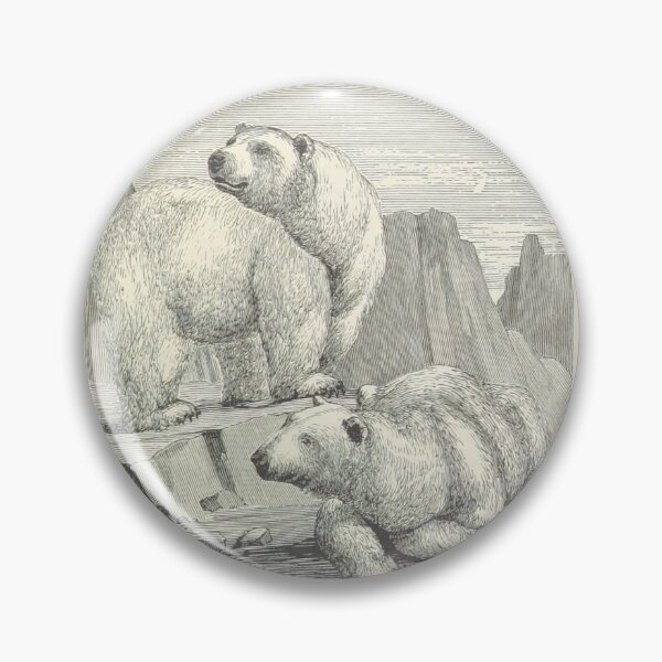 Item preview, Vintage Polar Bear Print designed and sold by AJS-Designs.