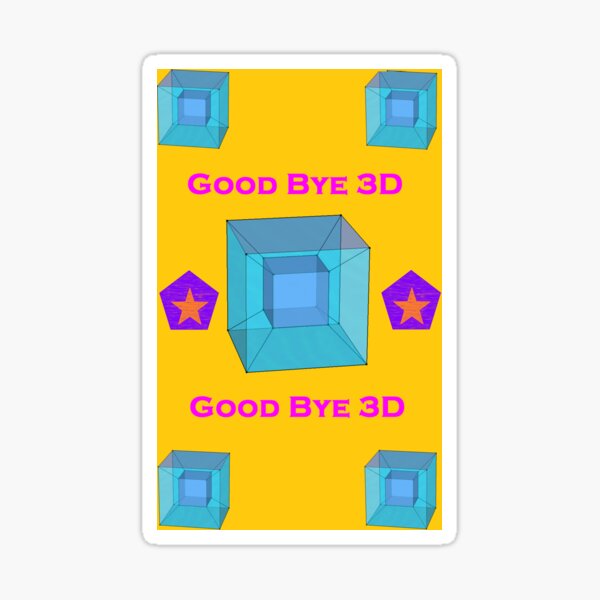 Tesseract 4D Sticker