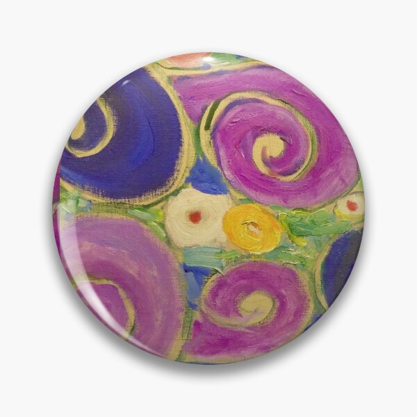 Item preview, Detail of Swirl Purple Ornament | The Virgin by Gustav Klimt - Symbolism  designed and sold by Bebichic.
