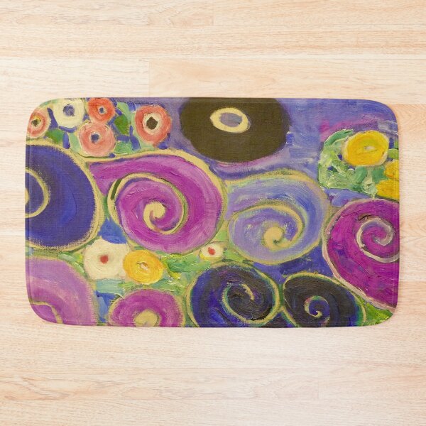 Item preview, Detail of Swirl Purple Ornament | The Virgin by Gustav Klimt - Symbolism  designed and sold by Bebichic.