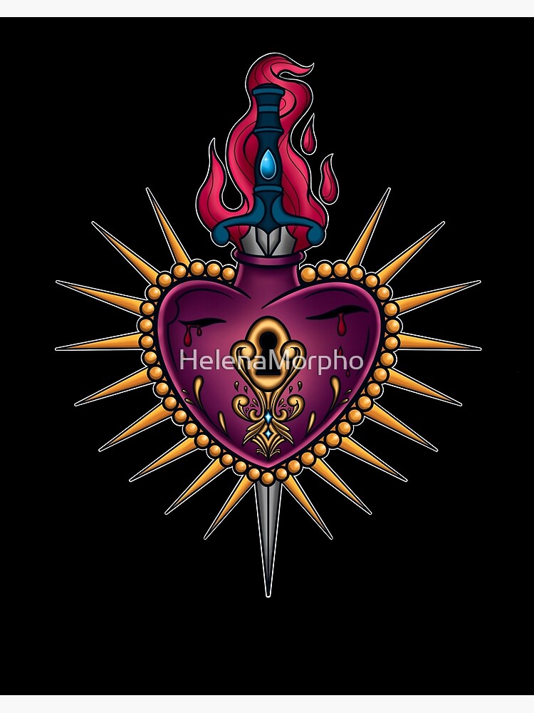 Sacred Heart  Sacred heart art, Sacred art, Sacred heart tattoos