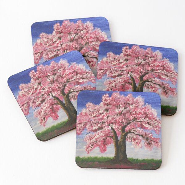 Item preview, Oil Painting of a cherry blossom tree designed and sold by Abha-Hues.