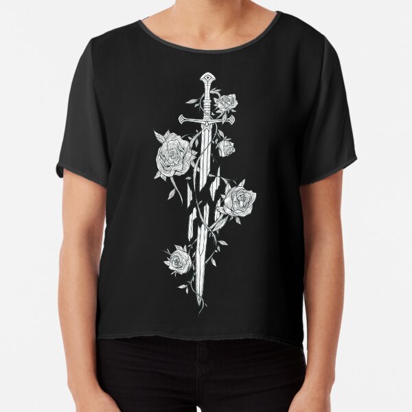 Roses of the Broken Sword Chiffon Top