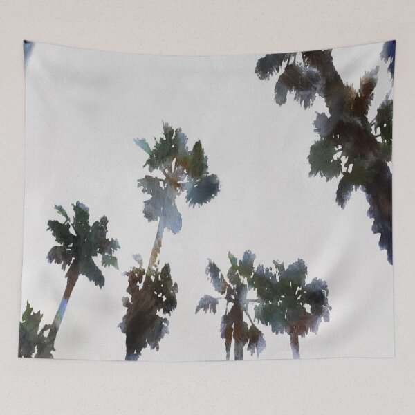 Item preview, Vacation Tropical Palms Artistic Watercolor Silhouette designed and sold by taiche.