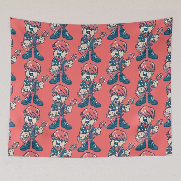 Item preview, Drawing Broken Guitar Street Cartoon designed and sold by Cheap Women's Shirts.