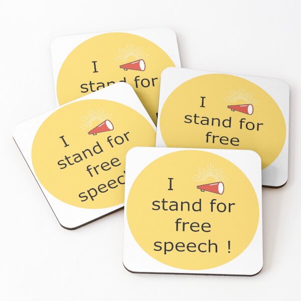 Item preview, I stand for free speech designed and sold by Jack Cox.