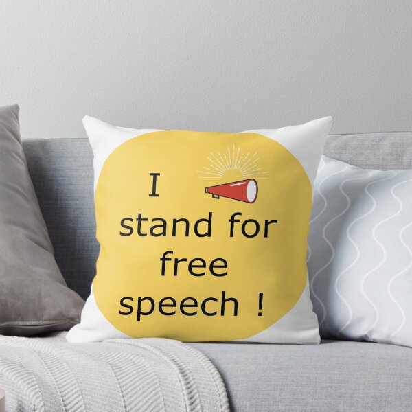 Item preview, I stand for free speech designed and sold by Jack Cox.