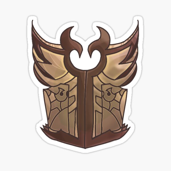 Arena Hendriks shield Logo Design by Clauxtrophobic_art Sticker