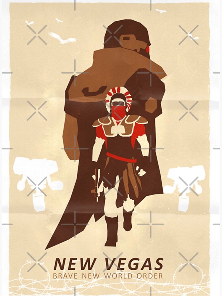 "Fallout New Vegas Brave New World Order" Poster for Sale by Pjbaratix