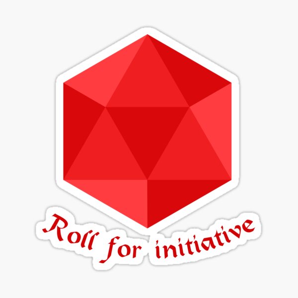 Item preview, D&D Roll for initiative Red designed and sold by hyone.