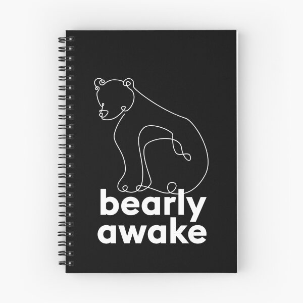 Item preview, Bearly awake. Pun intended. Funny animal saying with bear. designed and sold by TrueType.