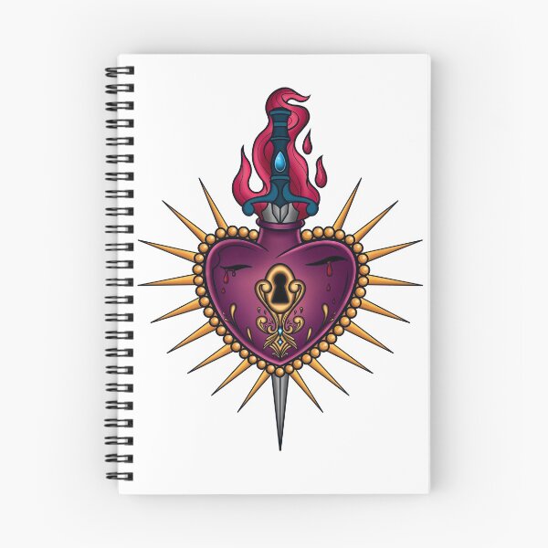 Item preview, Traditional Tattoo Design Sacred Heart and Dagger  designed and sold by HelenaMorpho.