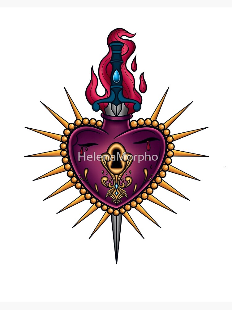 Sacred Heart  Sacred heart art, Sacred art, Sacred heart tattoos