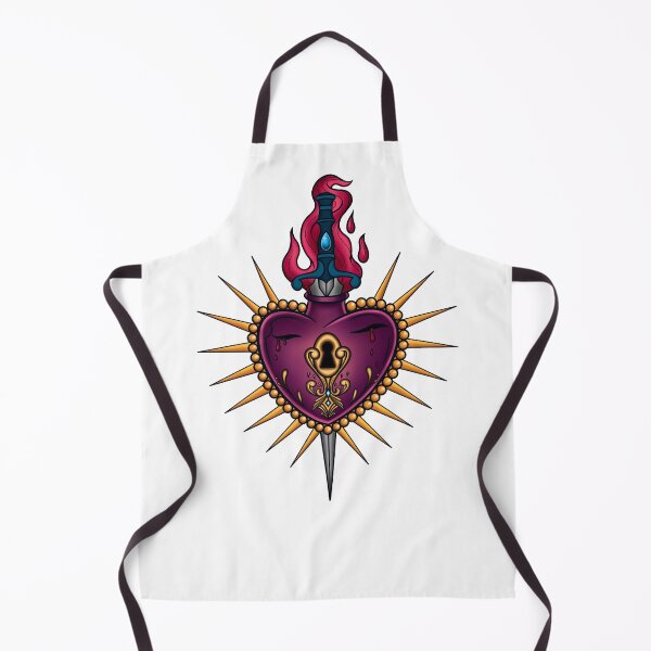 Item preview, Traditional Tattoo Design Sacred Heart and Dagger  designed and sold by HelenaMorpho.