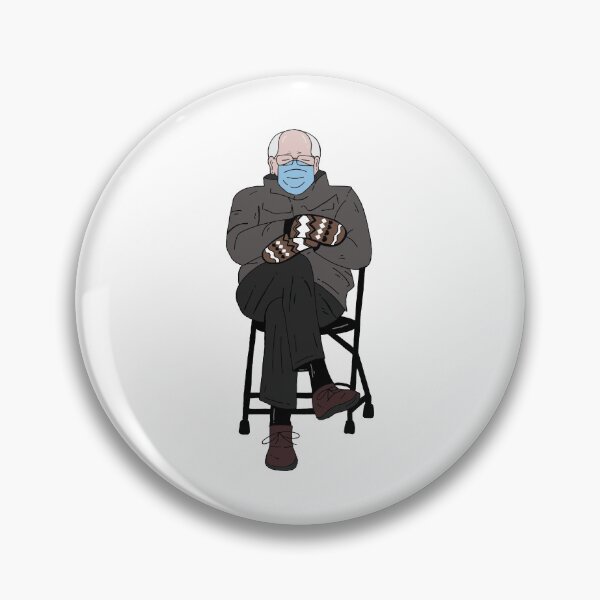 Aperçu de l'œuvre Mitaines d'inauguration Bernie Sanders créée et vendue par lettersbysid.