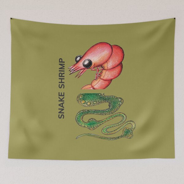 Item preview, SNAKE SHRIMP by FrankenDuo gingko green designed and sold by FrankenDuo.