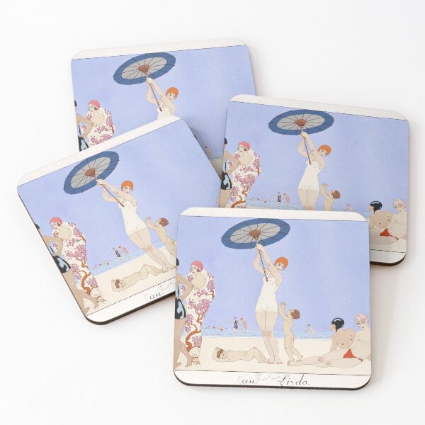 Item preview, Au Lido Plate - Vintage French Fashion designed and sold by SFTStudio.