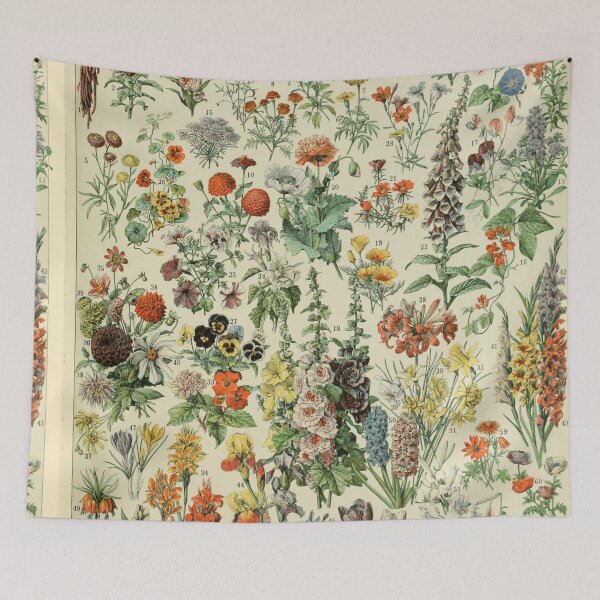 Item preview, Varieties of fleurs-pour tous chart poster art - Adolphe Millot  designed and sold by Vintage Designs +.