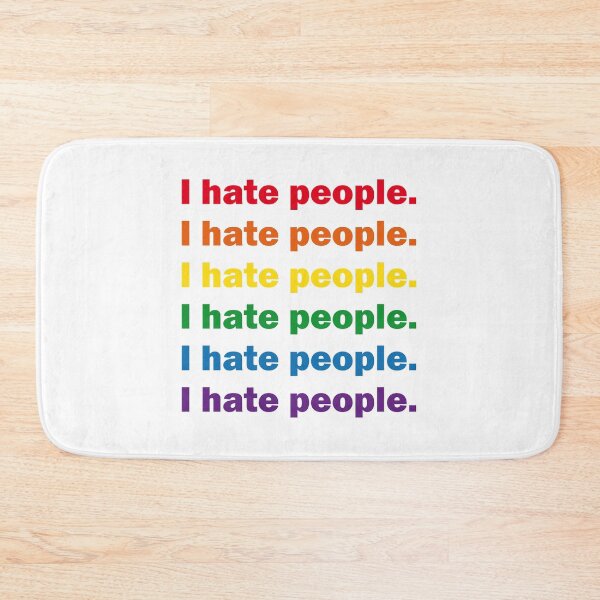 Item preview, I hate people rainbow designed and sold by Mandy-Kuijper.