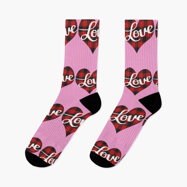 Item preview, Woman's Valentines Day Shirt Buffalo Plaid Love Heart Design designed and sold by chris-ellis-art.