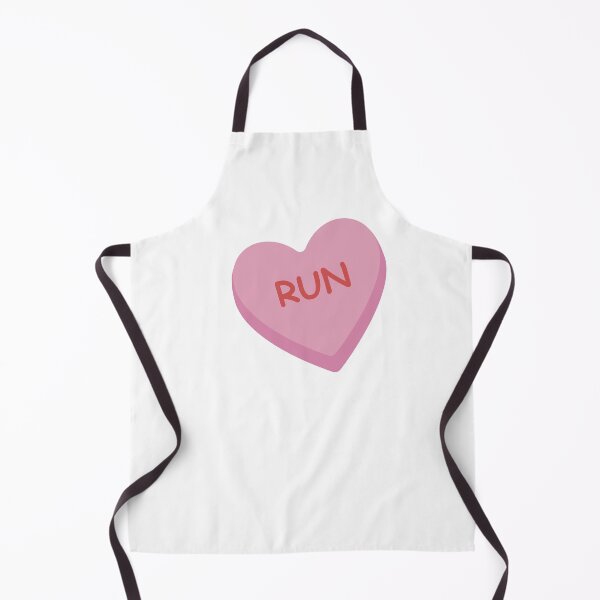 Item preview, "Run" Funny Pink Candy Heart designed and sold by burlybot.