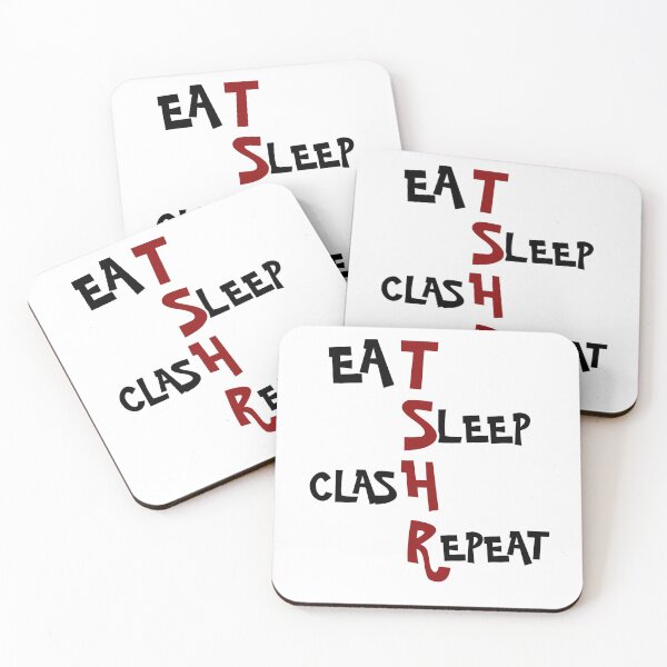 Item preview, Eat Sleep Clash Repeat designed and sold by Magic-Offers.