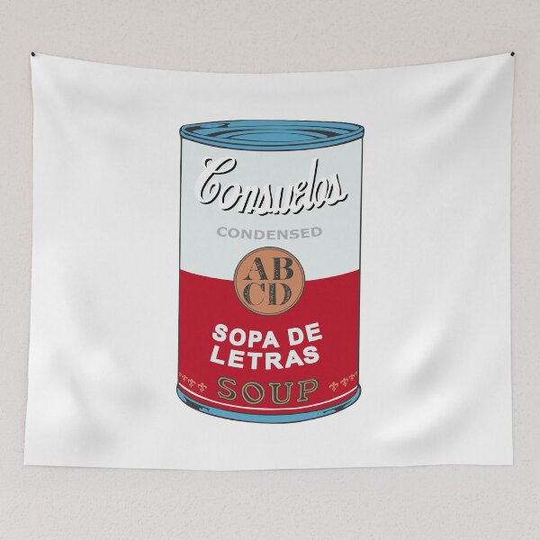 Item preview, Mexican Andy Warhol soups - Consuelos pop art - Sopa de Letras designed and sold by Groenendijk.
