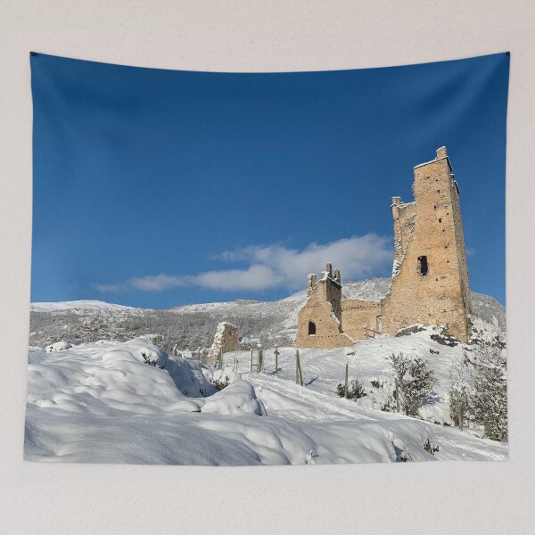 Item preview, Miglos Castle under the January snow designed and sold by AHELENE.